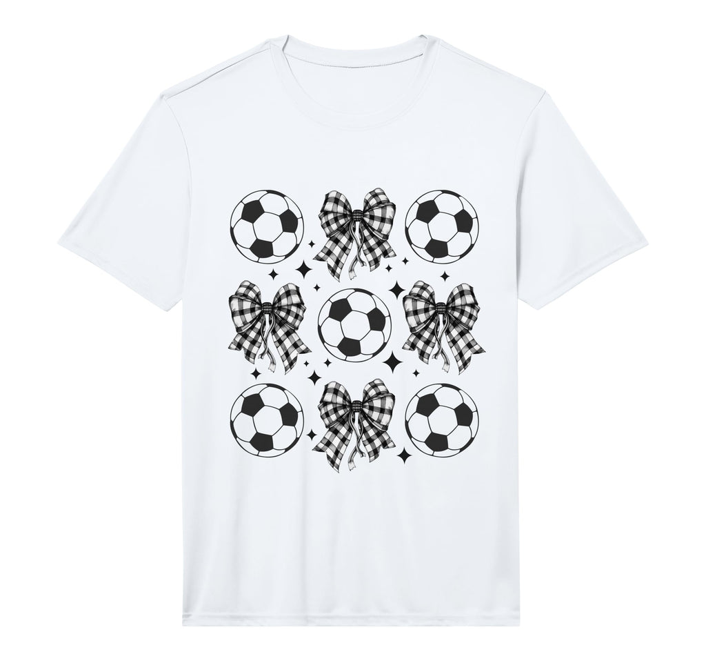 Soccer Ball Coquette Bow Soccer Ball T-Shirt - Aesthetic Graphic Men Women - T-Shirt, Sweatshirt, Hoodie
