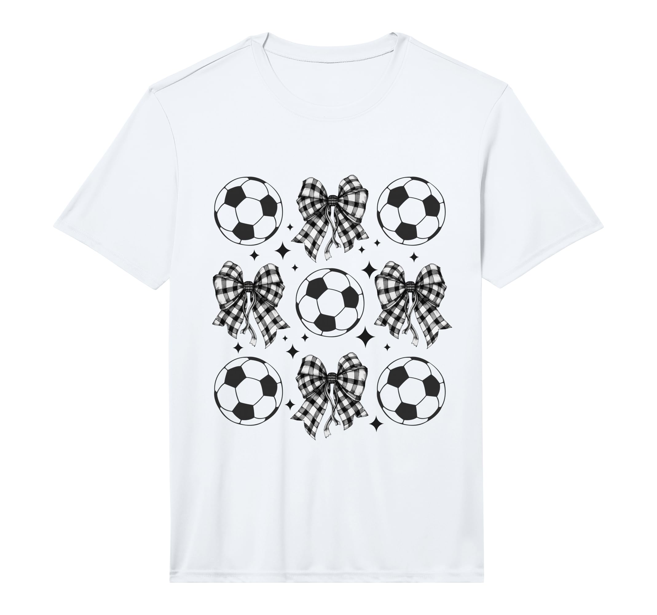 Soccer Ball Coquette Bow Soccer Ball T-Shirt - Aesthetic Graphic Men Women - T-Shirt, Sweatshirt, Hoodie
