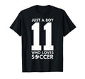 Just Who Loves 11 Years Soccer 11Th T-Shirt - Trendy Graphic for Adults - T-Shirt, Sweatshirt, Hoodie