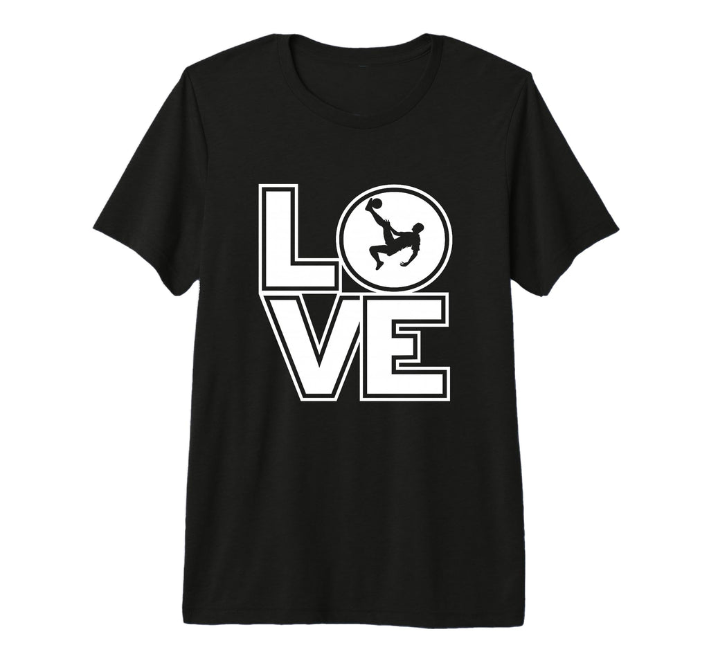Soccer Love Funny Soccer Player Tri Blend T-Shirt - Custom Art Print Unisex - T-Shirt, Sweatshirt, Hoodie