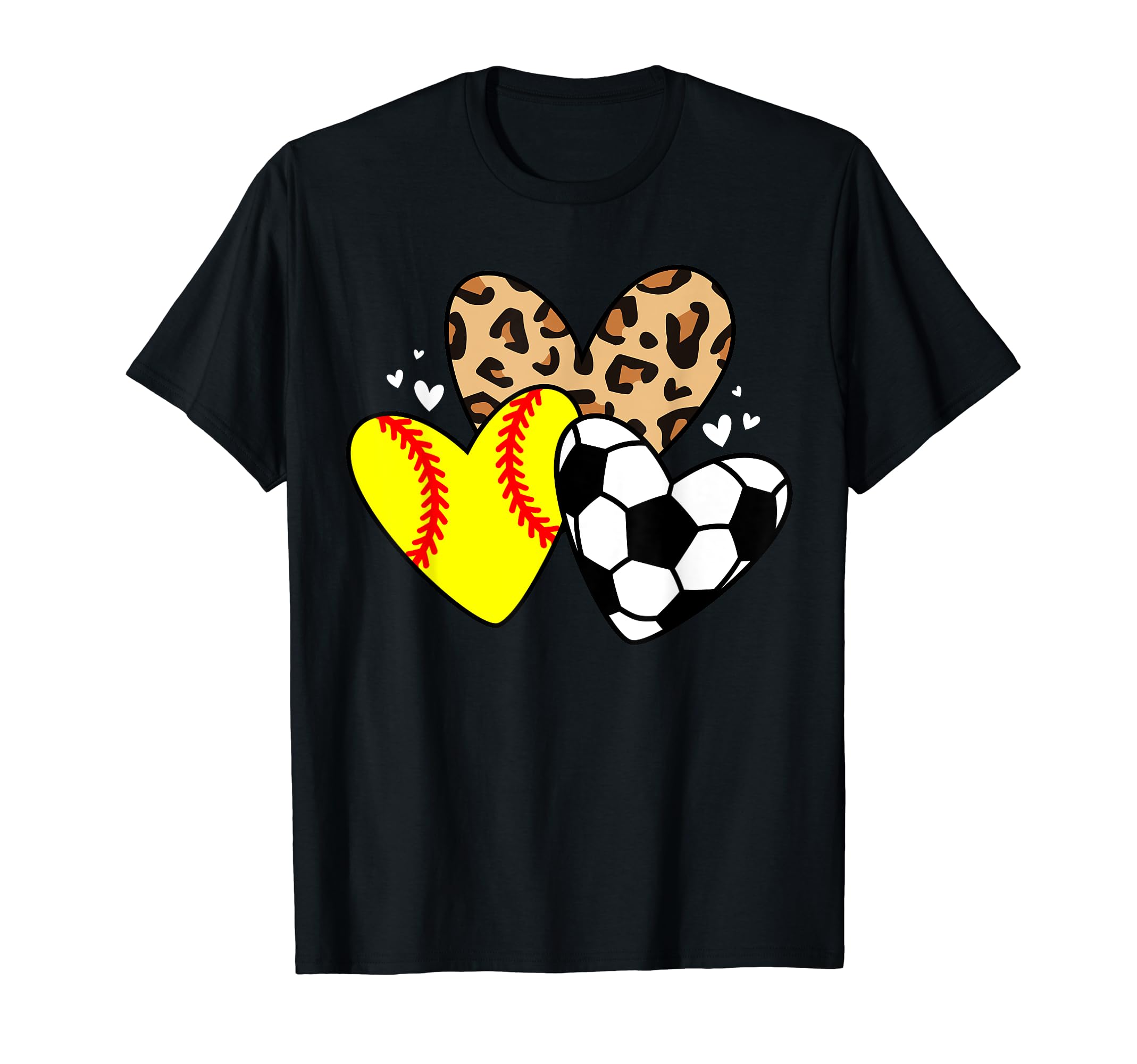 Soccer Softball Heart Funny Soccer T-Shirt - Trendy Graphic Unisex - T-Shirt, Sweatshirt, Hoodie