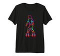 Roller Skater Sketch Retrowave Tri T-Shirt - Unique Graphic for Adults - T-Shirt, Sweatshirt, Hoodie