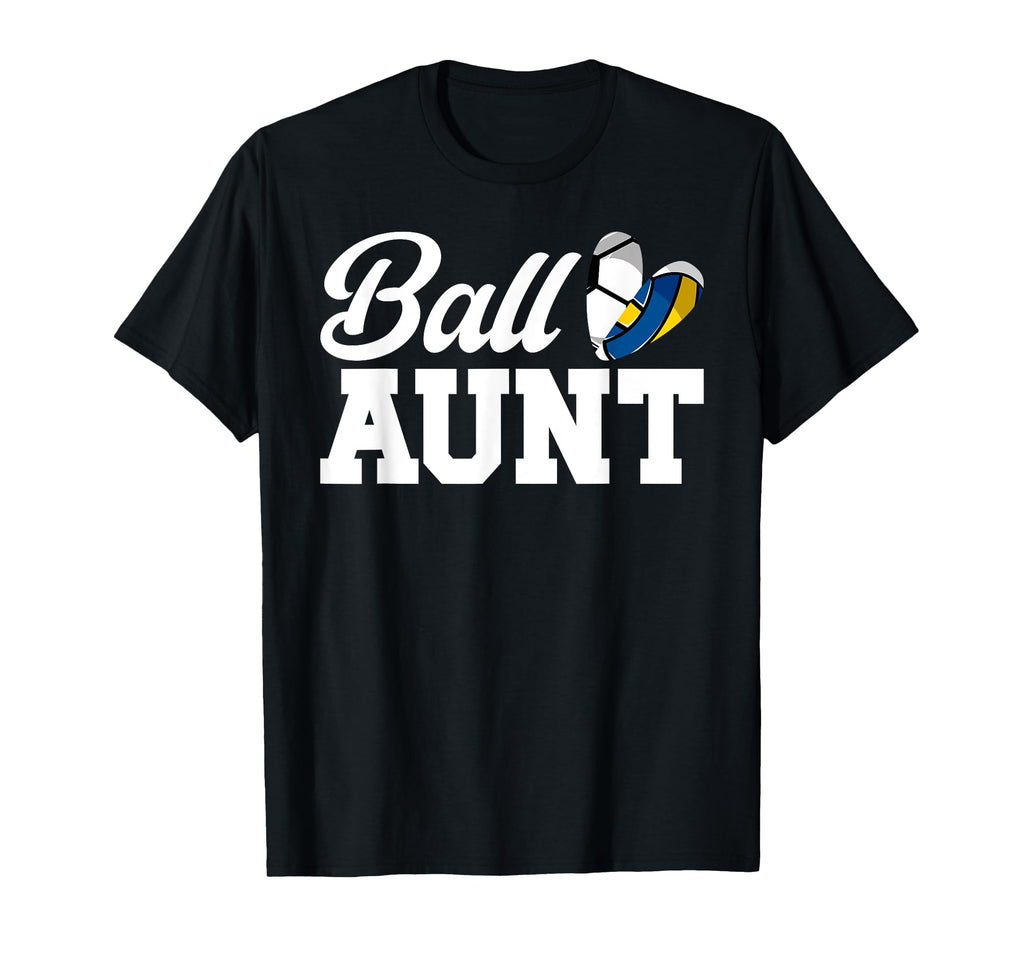 Ball Aunt Heart Volleyball Soccer T-Shirt - Streetwear Style Men Women - T-Shirt, Sweatshirt, Hoodie