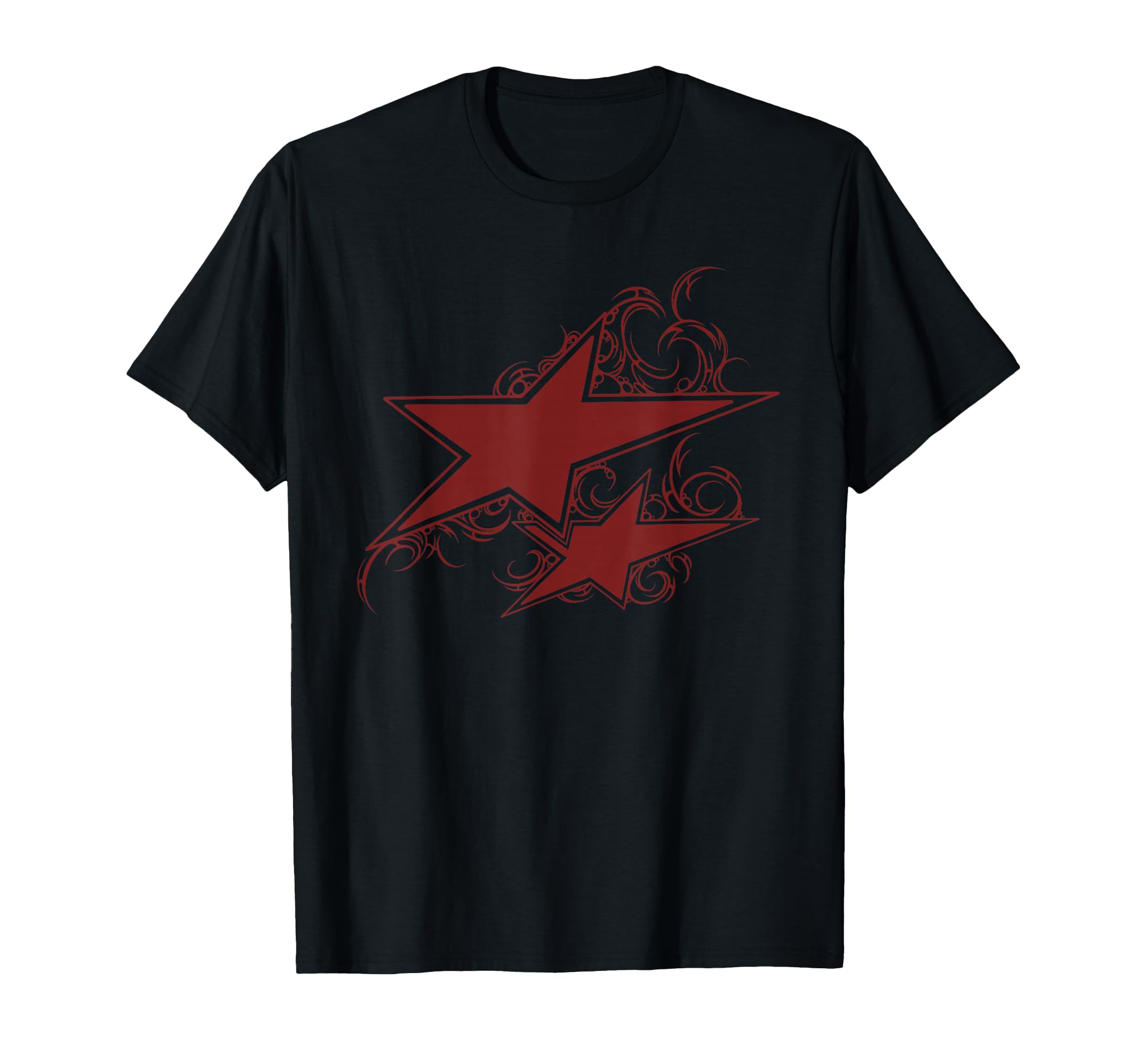 90S Y2K Double Star Tattoo Styl T-Shirt - Aesthetic Graphic Unisex - T-Shirt, Sweatshirt, Hoodie