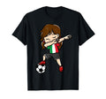 Dabbing Soccer Player Italian Flag T-Shirt - Graphic Print for Adults - T-Shirt, Sweatshirt, Hoodie