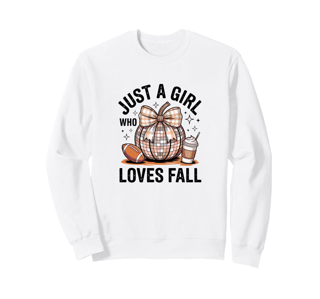 Coquette Bow Sports Fall Pumpkin Sweatshirt - Novelty Apparel Men Women - T-Shirt, Sweatshirt, Hoodie