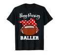 Busy Raising Baller Funny Football Mom T-Shirt - Graphic Print Unisex - T-Shirt, Sweatshirt, Hoodie