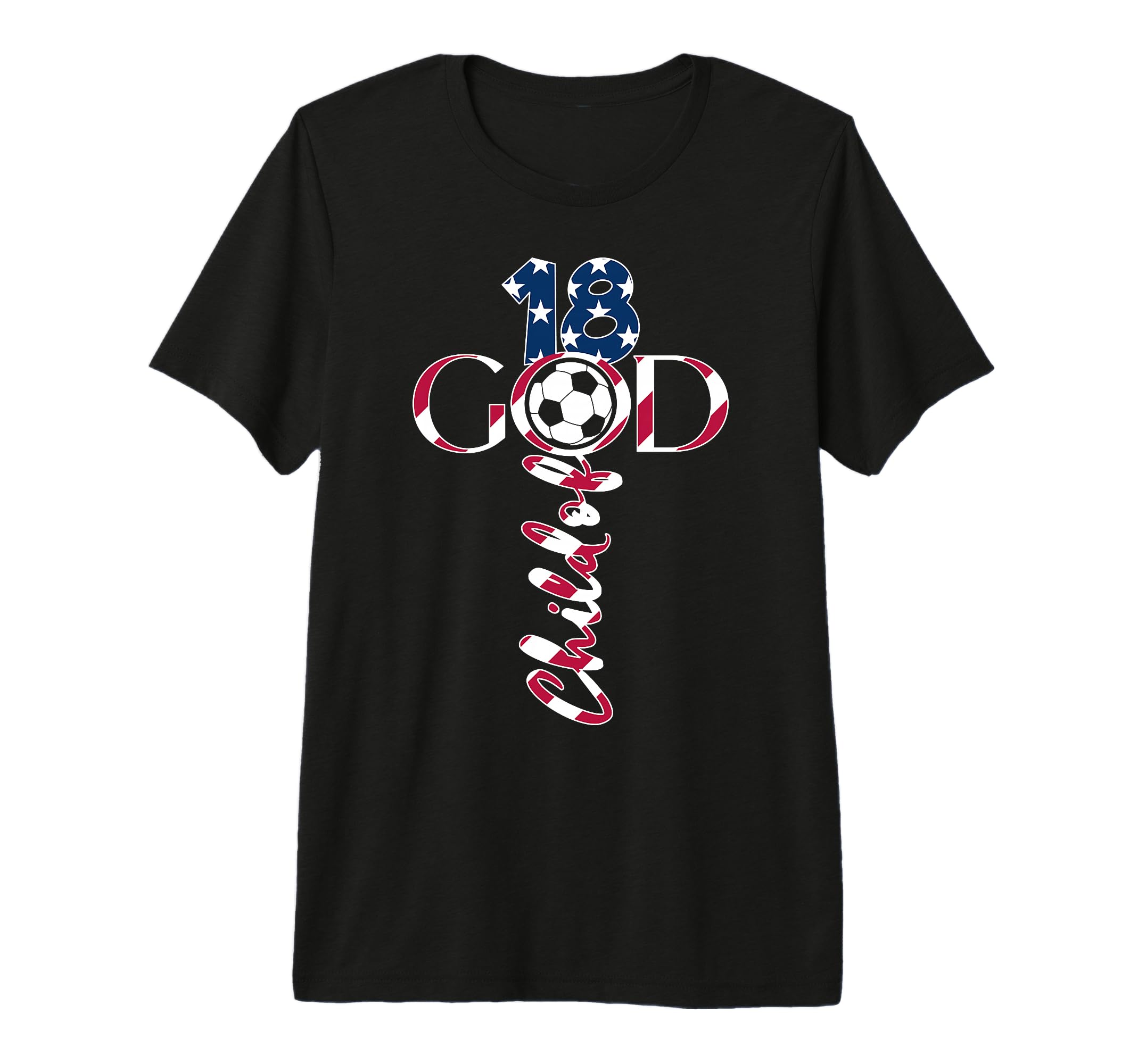 Jesus 18 Years Child God Soccer 18Th T-Shirt - Streetwear Style for Adults - T-Shirt, Sweatshirt, Hoodie