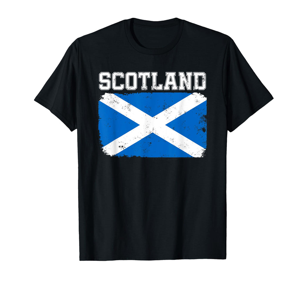 Scotland Scottish Flag Distressed T-Shirt - Casual Everyday Wear Unisex - T-Shirt, Sweatshirt, Hoodie