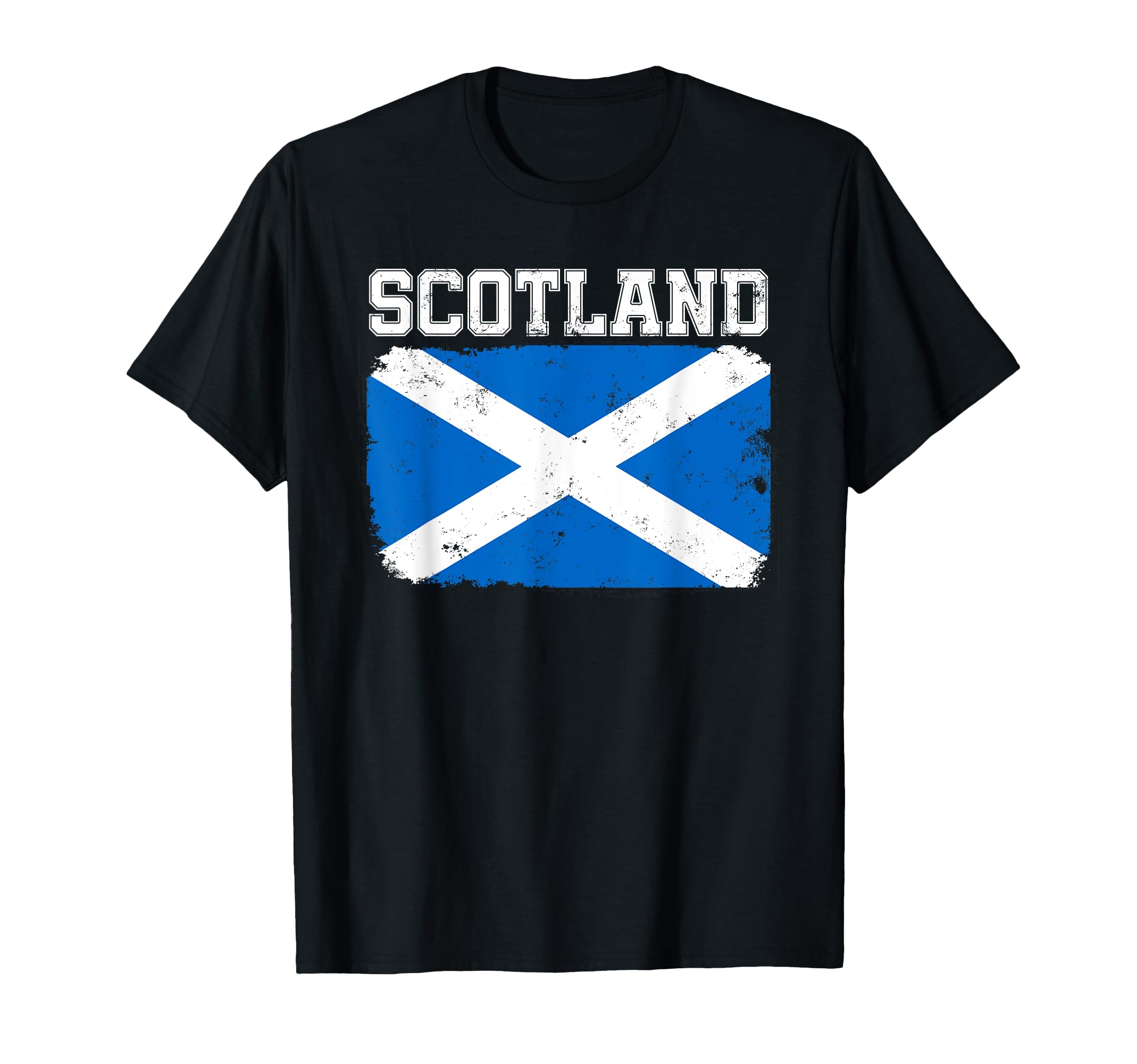 Scotland Scottish Flag Distressed T-Shirt - Casual Everyday Wear Unisex - T-Shirt, Sweatshirt, Hoodie