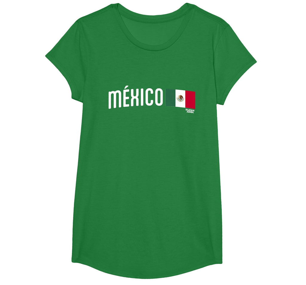 Superfan Mexico Minimal Flag T-Shirt - Casual Everyday Wear Men Women - T-Shirt, Sweatshirt, Hoodie