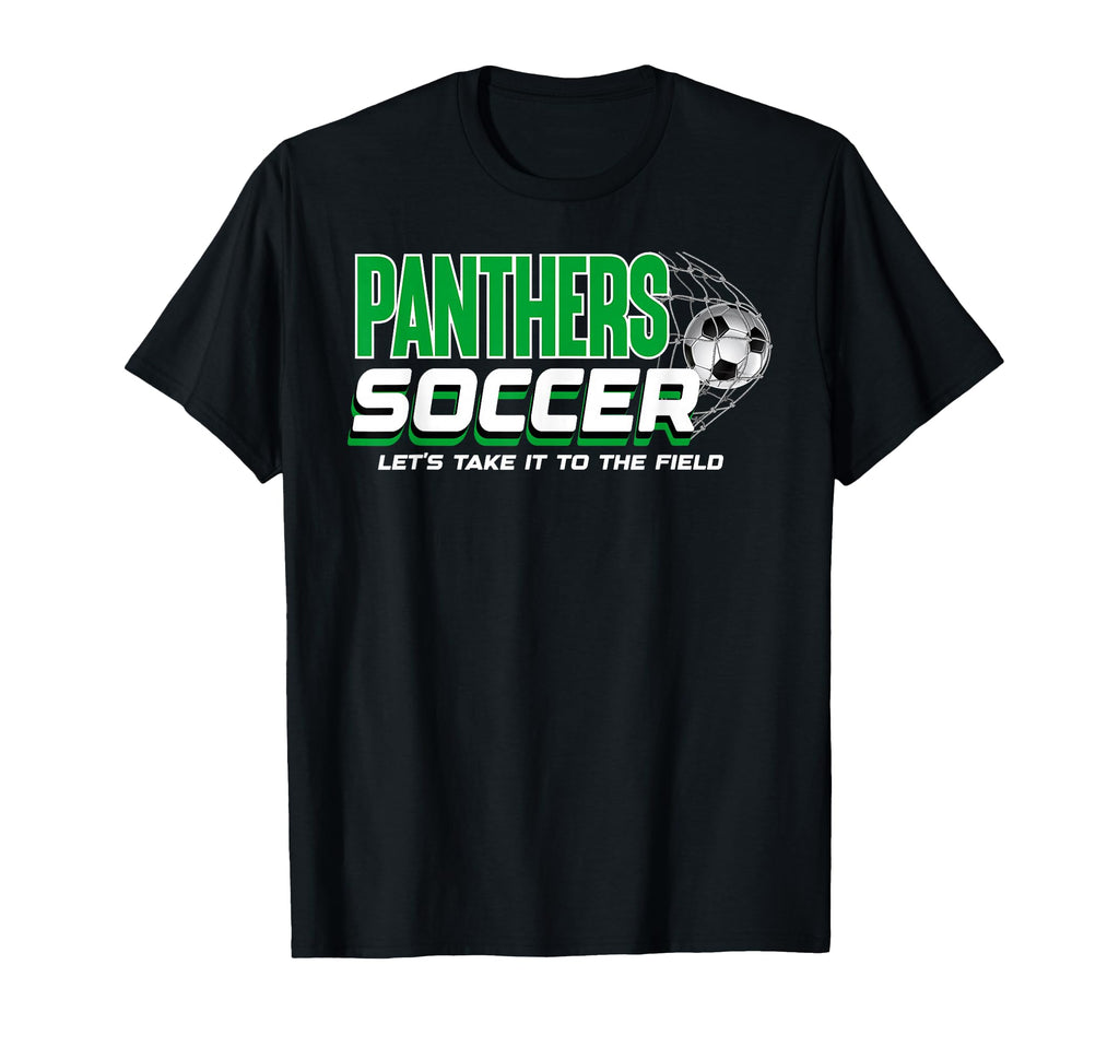 Green Panthers Soccer Mom Game Day T-Shirt - Trendy Graphic for Adults - T-Shirt, Sweatshirt, Hoodie