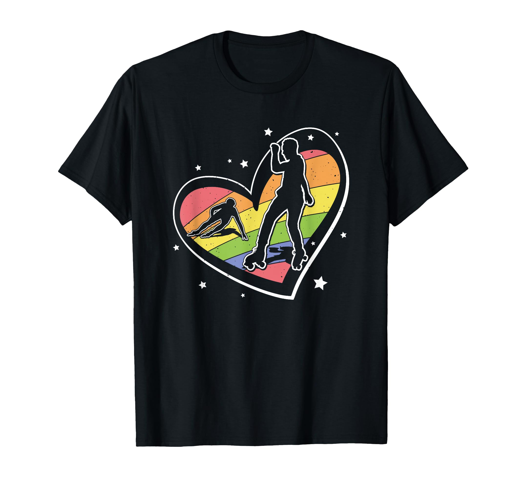 Lgbtq Roller Skates Skater Lesbian Gay T-Shirt - Graphic Print for Adults - T-Shirt, Sweatshirt, Hoodie
