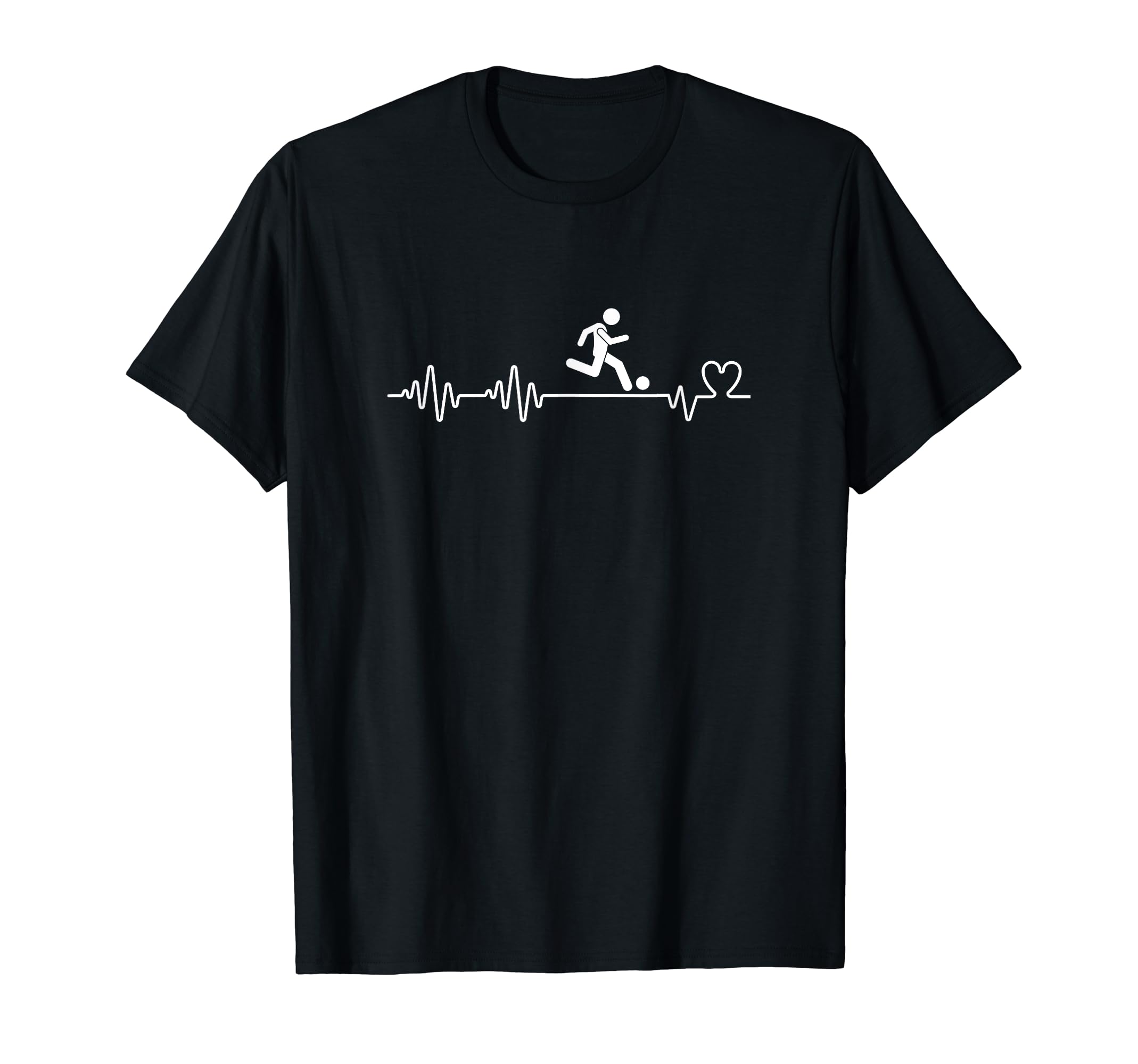 Futsal Player Soccer Heartbeat Funny T-Shirt - Minimalist Print for Adults - T-Shirt, Sweatshirt, Hoodie