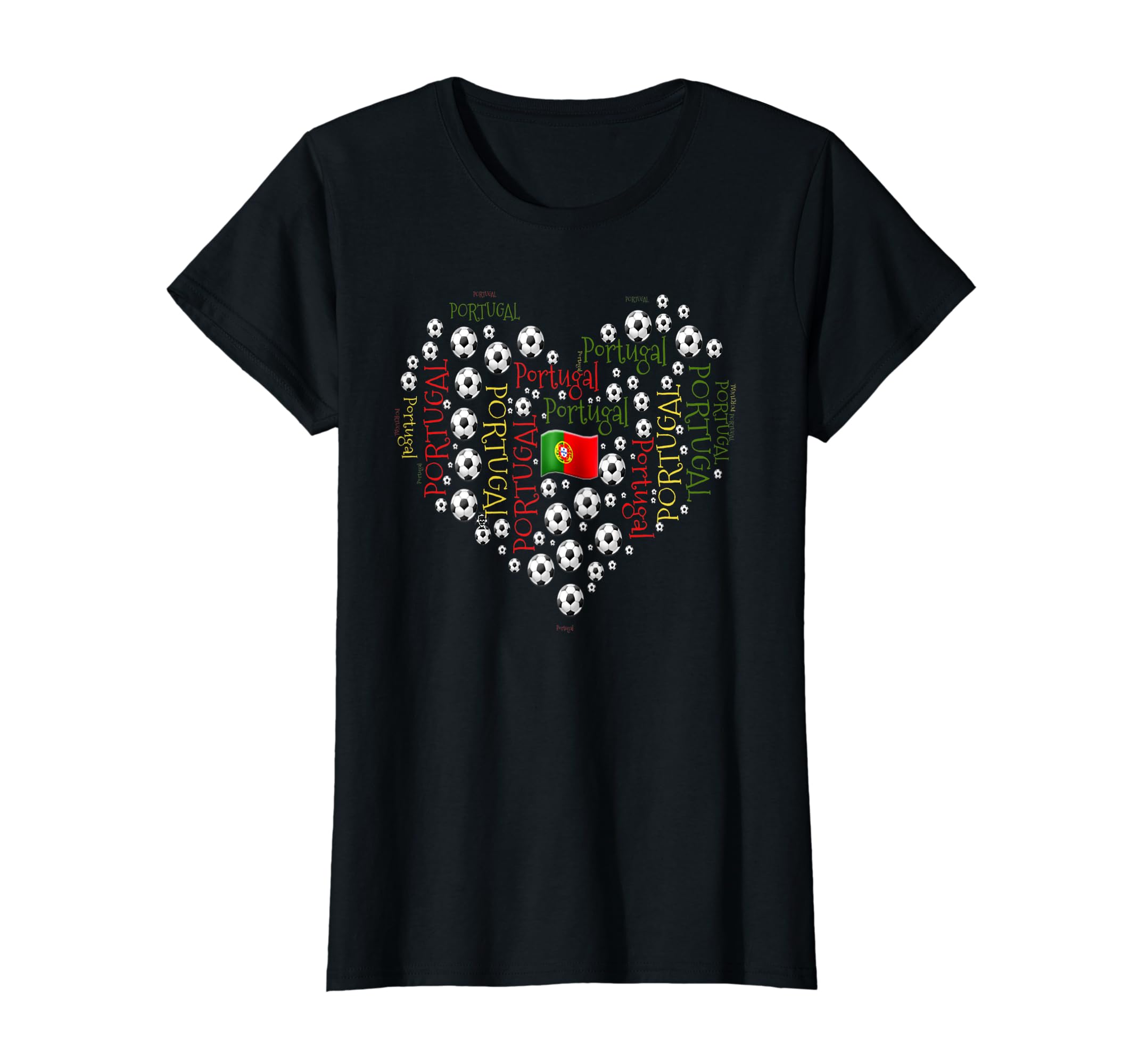 Portuguese Heart Soccer T-Shirt - Streetwear Style Men Women - T-Shirt, Sweatshirt, Hoodie