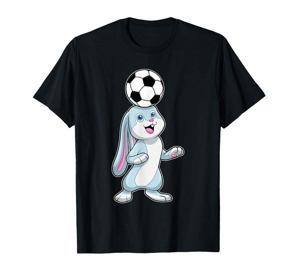 Rabbit Soccer Player Soccer Sports T-Shirt - Minimalist Print Men Women - T-Shirt, Sweatshirt, Hoodie