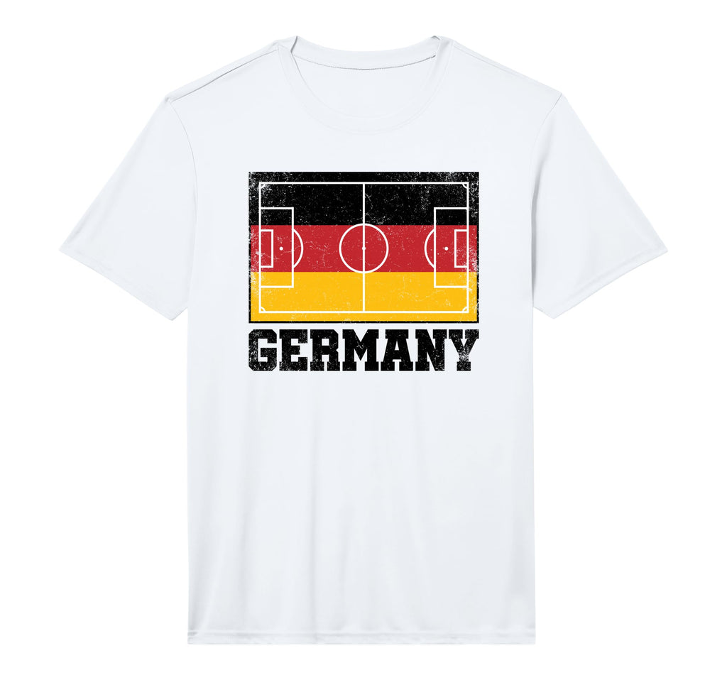 Germany Soccer Field Country Flag T-Shirt - Novelty Apparel Men Women - T-Shirt, Sweatshirt, Hoodie