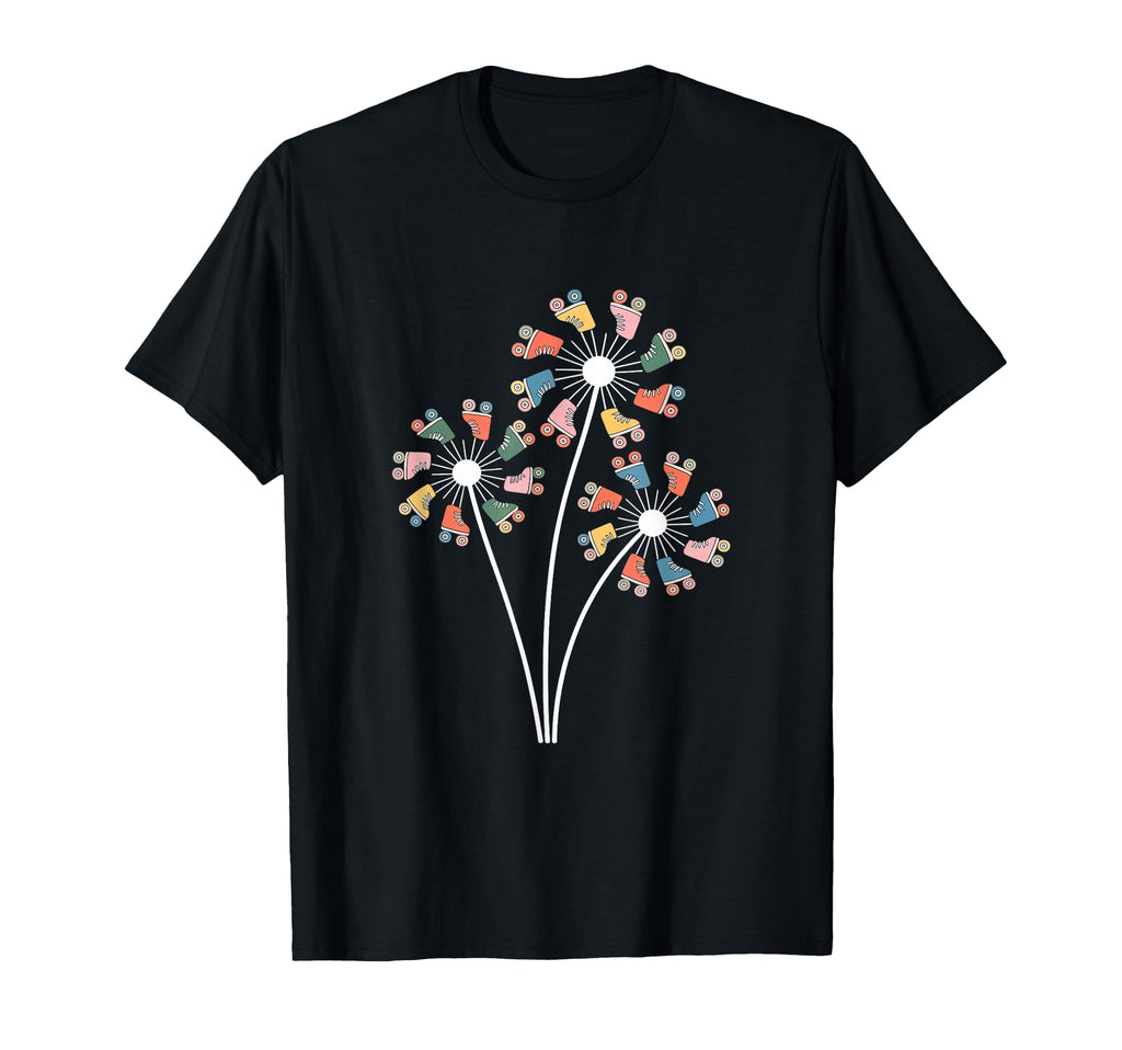 Dandelion Roller Skate Shoes Skater T-Shirt - Graphic Print for Adults - T-Shirt, Sweatshirt, Hoodie