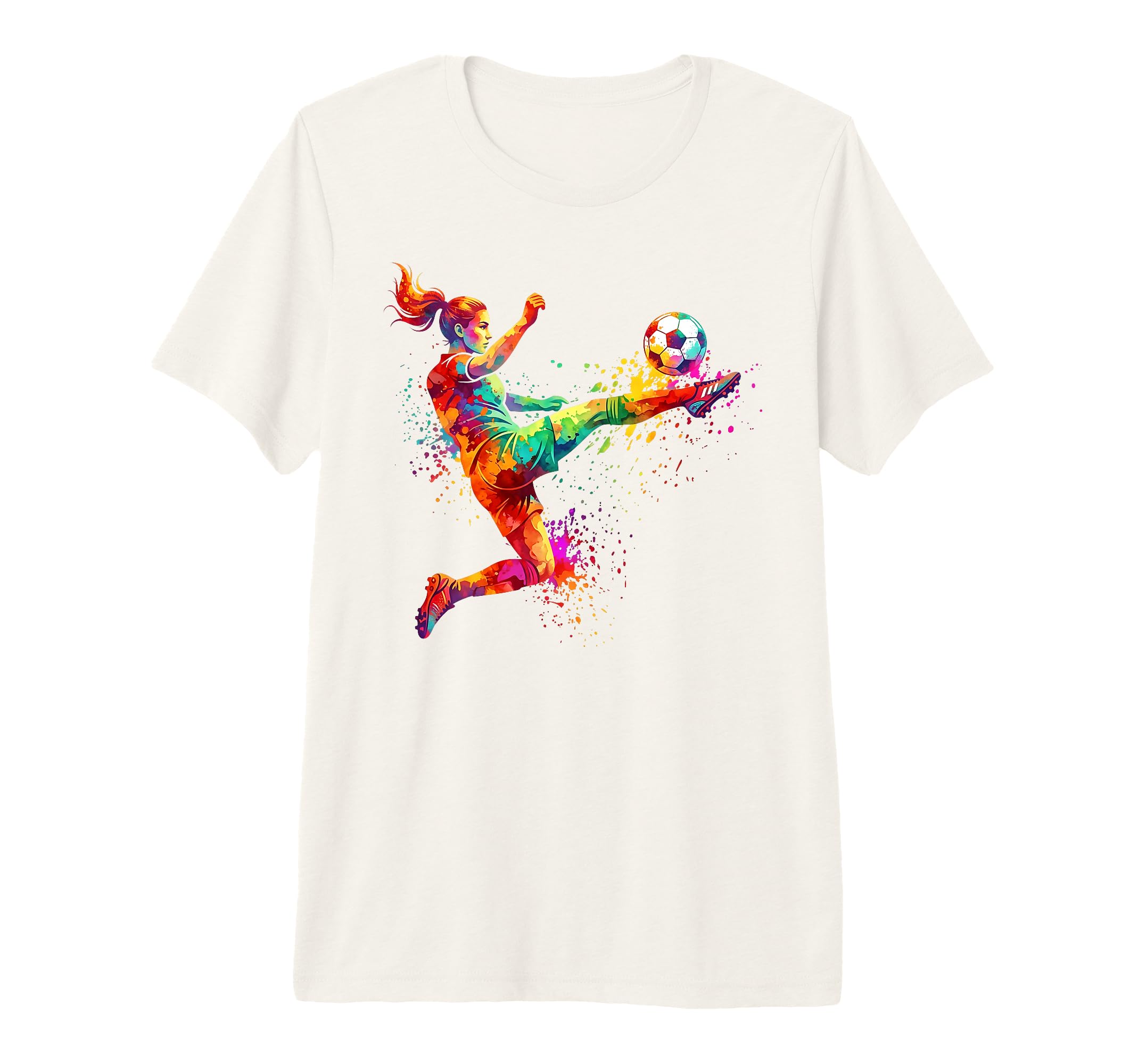 Watercolor Soccer Trapping T-Shirt - Casual Everyday Wear Men Women - T-Shirt, Sweatshirt, Hoodie