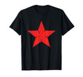 Red Distressed Star Nostalgia Punk 80S 90S T-Shirt - Unique Graphic Unisex - T-Shirt, Sweatshirt, Hoodie