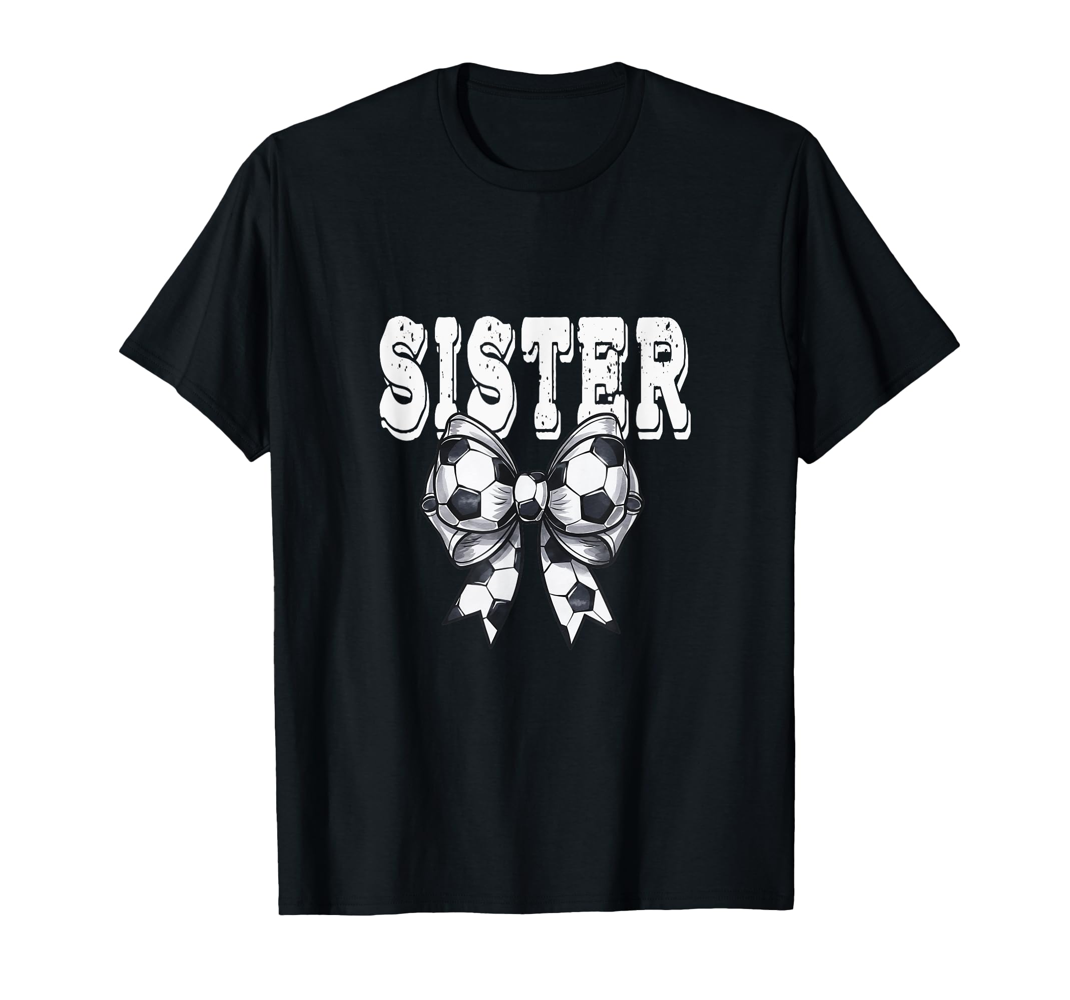 Coquette Soccer Bow Mom Sister Grandma T-Shirt - Graphic Print for Adults - T-Shirt, Sweatshirt, Hoodie