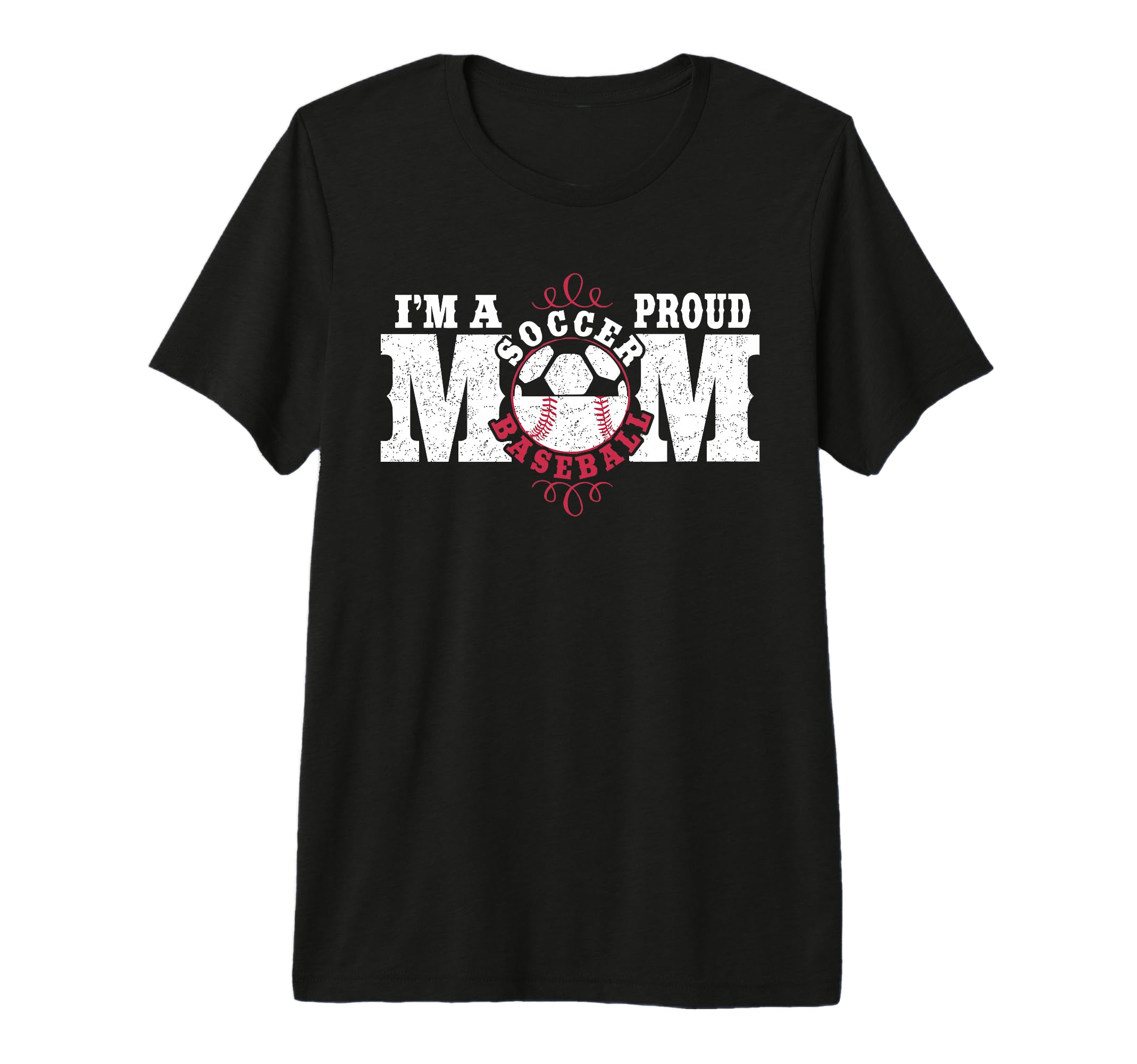 Im Proud Soccer Baseball Mom Tri Blend T-Shirt - Unique Graphic Men Women - T-Shirt, Sweatshirt, Hoodie