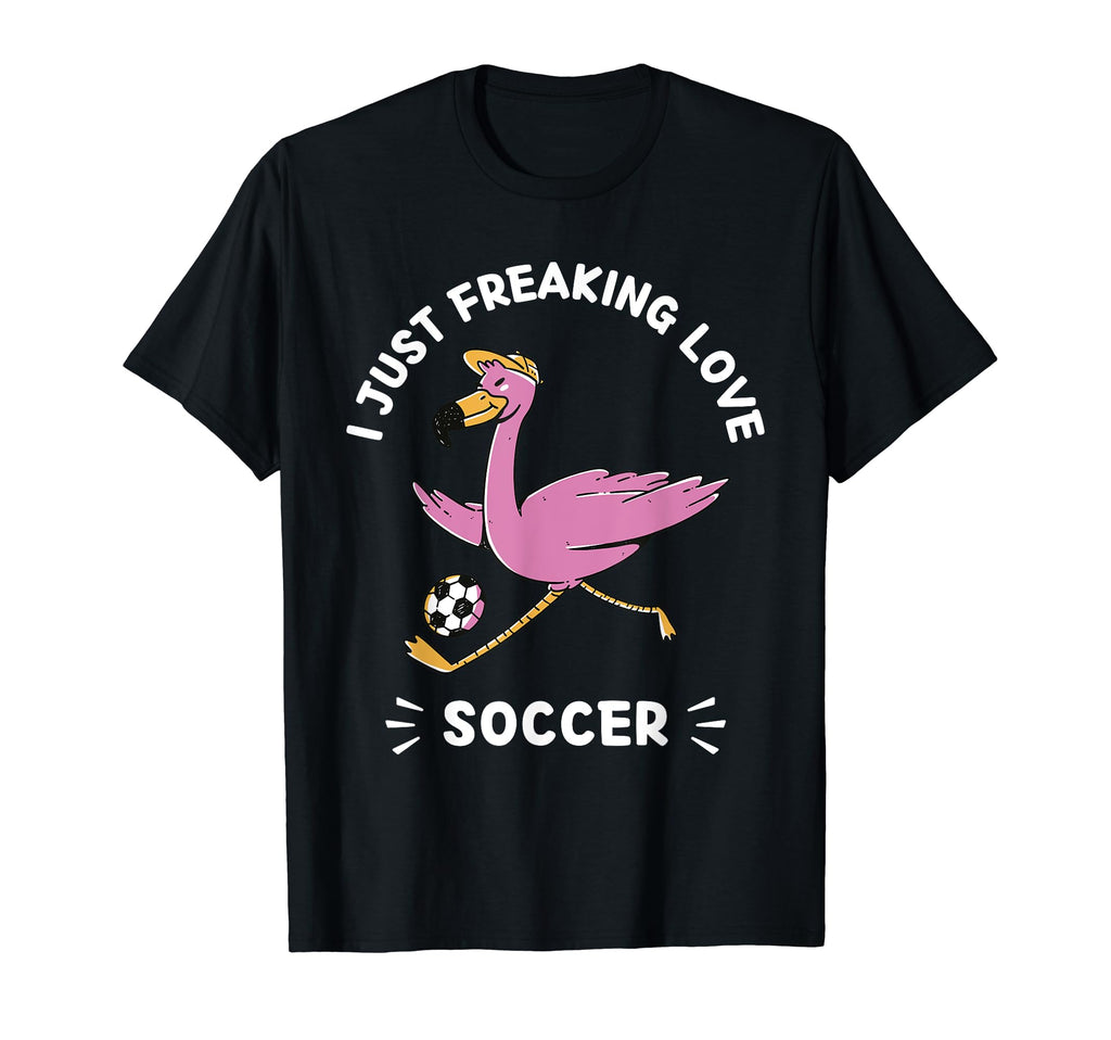 Kawaii Flamingo I Just Freaking Love T-Shirt - Aesthetic Graphic Men Women - T-Shirt, Sweatshirt, Hoodie
