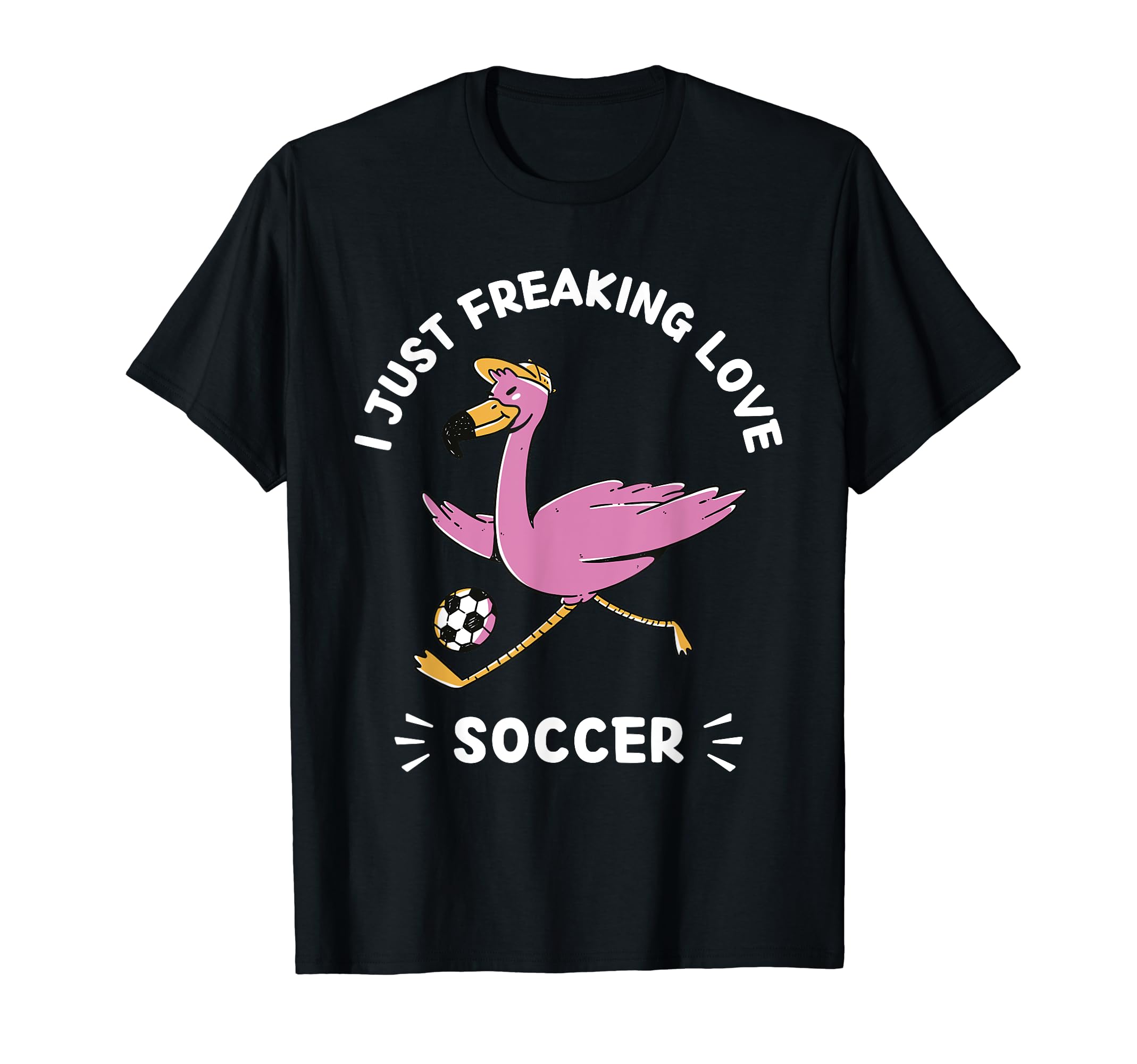 Kawaii Flamingo I Just Freaking Love T-Shirt - Aesthetic Graphic Men Women - T-Shirt, Sweatshirt, Hoodie
