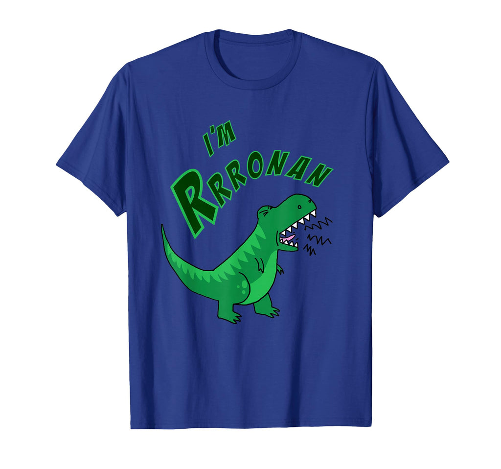 Ronan Personalized Name T Rex Gift Im T-Shirt - Minimalist Print Unisex - T-Shirt, Sweatshirt, Hoodie