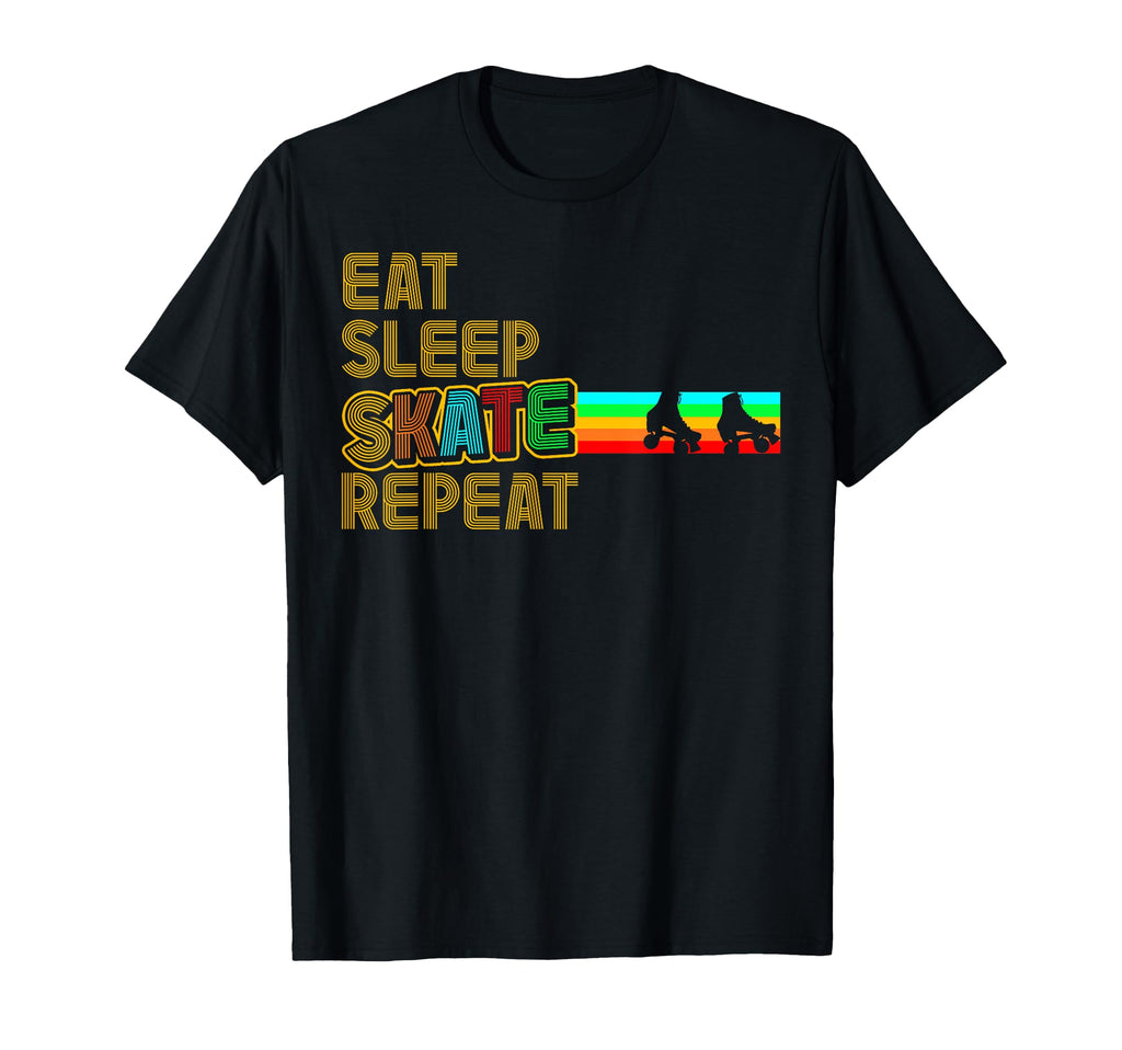 Roller Skating Skate 1970S Eat T-Shirt - Fun Novelty Design Men Women - T-Shirt, Sweatshirt, Hoodie