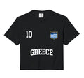 Greece No 10 Greek Flag Football Soccer Hoodie - Minimalist Print Unisex - T-Shirt, Sweatshirt, Hoodie