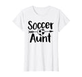 Soccer Aunt Heart Sport Lover Auntie T-Shirt - Novelty Apparel for Adults - T-Shirt, Sweatshirt, Hoodie