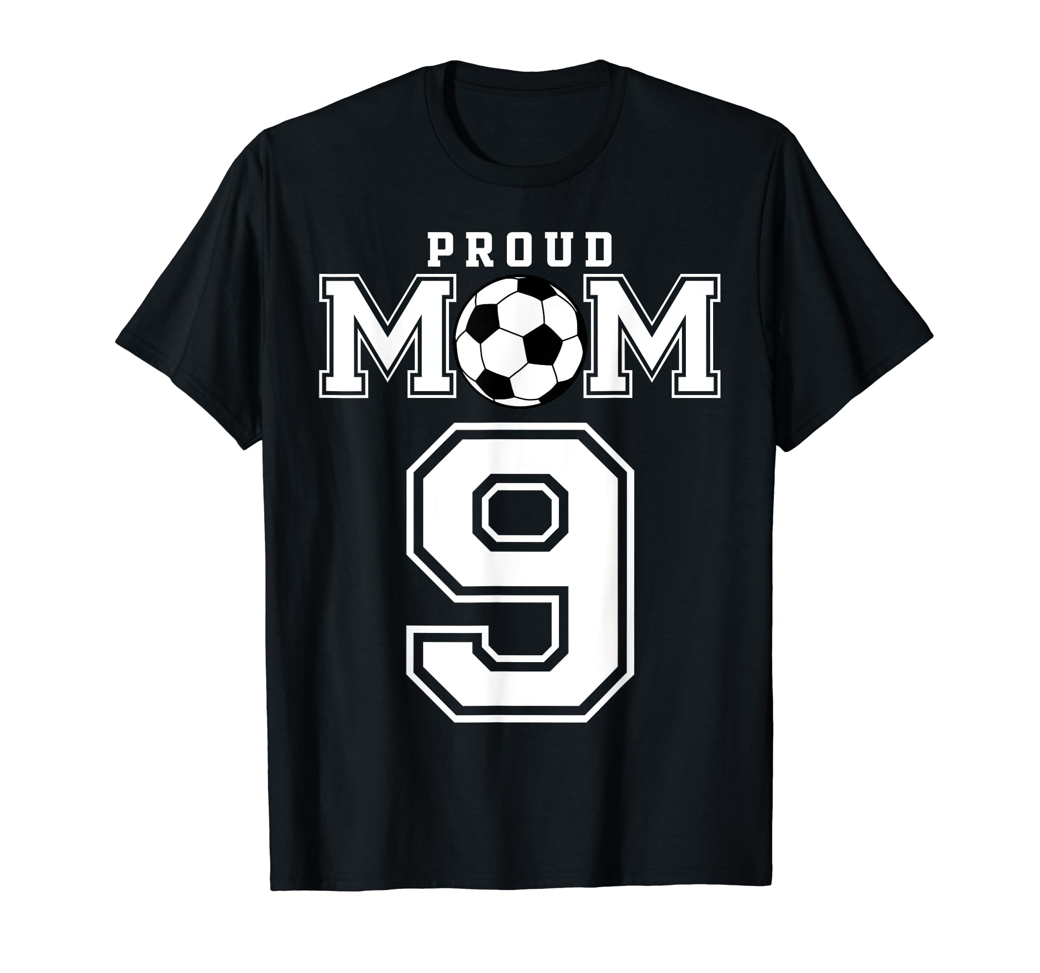Number 9 Custom Proud Soccer Futbol T-Shirt - Aesthetic Graphic Men Women - T-Shirt, Sweatshirt, Hoodie