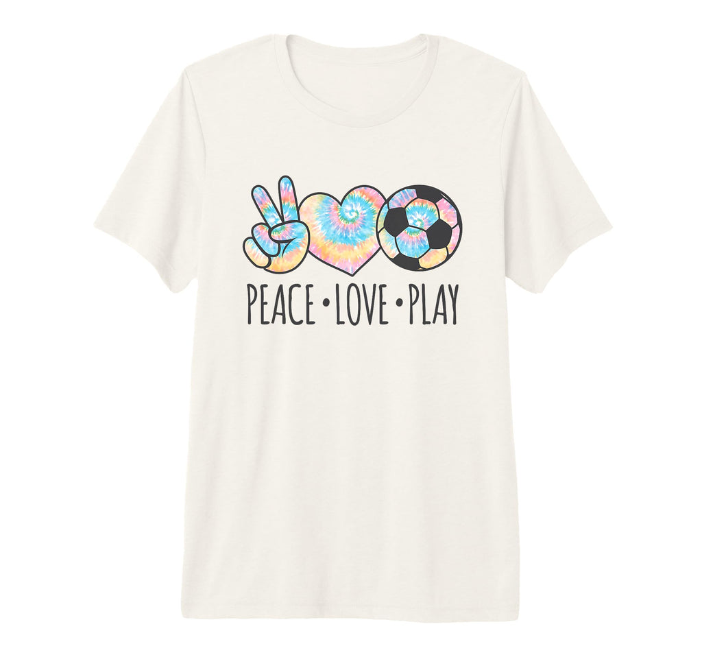 Tie Dye Soccer Teen Peace Love Play T-Shirt - Aesthetic Graphic Men Women - T-Shirt, Sweatshirt, Hoodie
