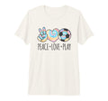 Tie Dye Soccer Teen Peace Love Play T-Shirt - Aesthetic Graphic Men Women - T-Shirt, Sweatshirt, Hoodie