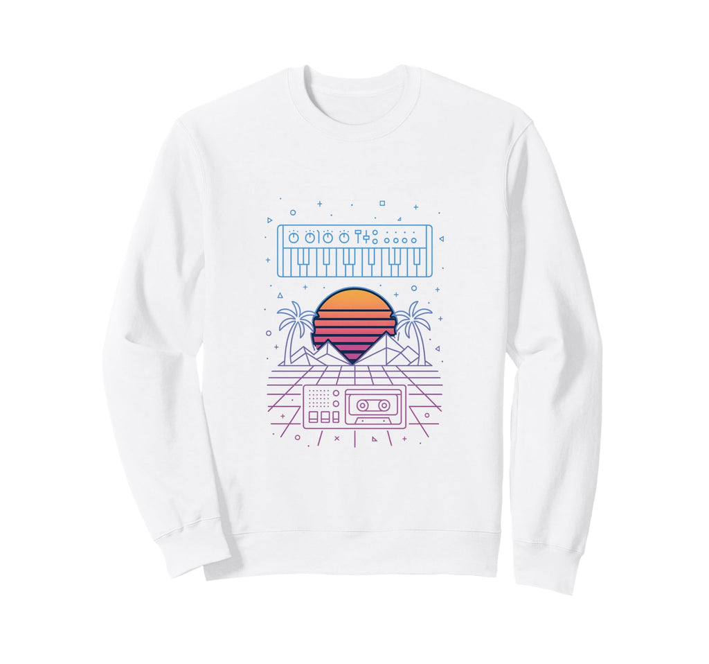 80S Synthwave Sweatshirt - Trendy Graphic for Adults - T-Shirt, Sweatshirt, Hoodie