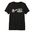 Axolotl Kicks Ball Capybara Goalie Soccer T-Shirt - Graphic Print Unisex - T-Shirt, Sweatshirt, Hoodie