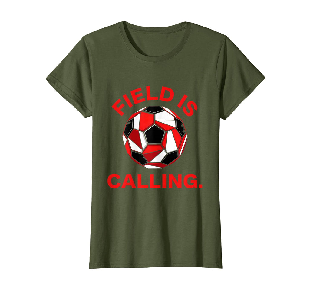 Field Is Calling Soccer Ball T-Shirt - Novelty Apparel for Adults - T-Shirt, Sweatshirt, Hoodie