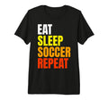 Eat Sleep Soccer Repeat Tri Blend T-Shirt - Trendy Graphic Men Women - T-Shirt, Sweatshirt, Hoodie