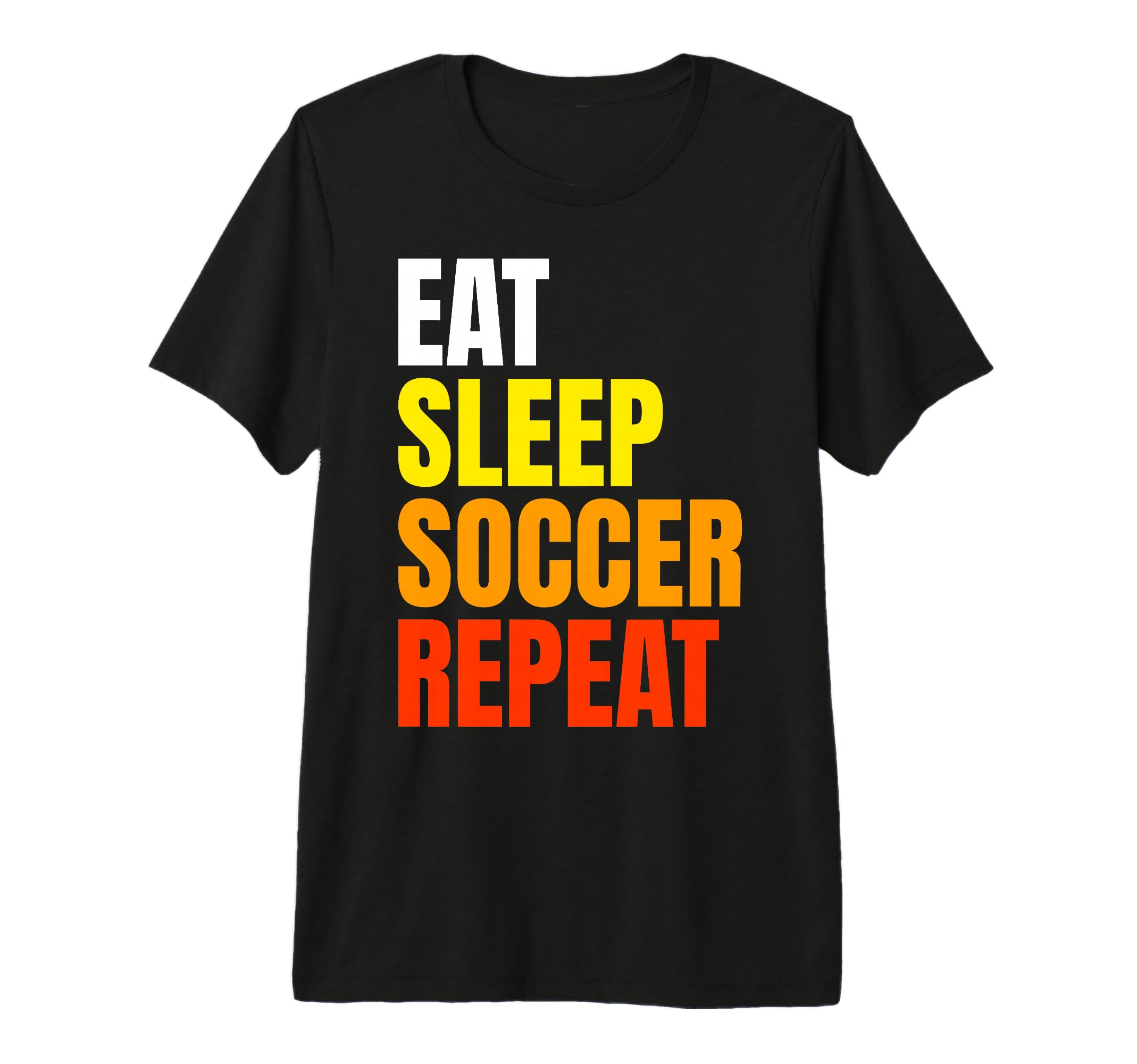 Eat Sleep Soccer Repeat Tri Blend T-Shirt - Trendy Graphic Men Women - T-Shirt, Sweatshirt, Hoodie