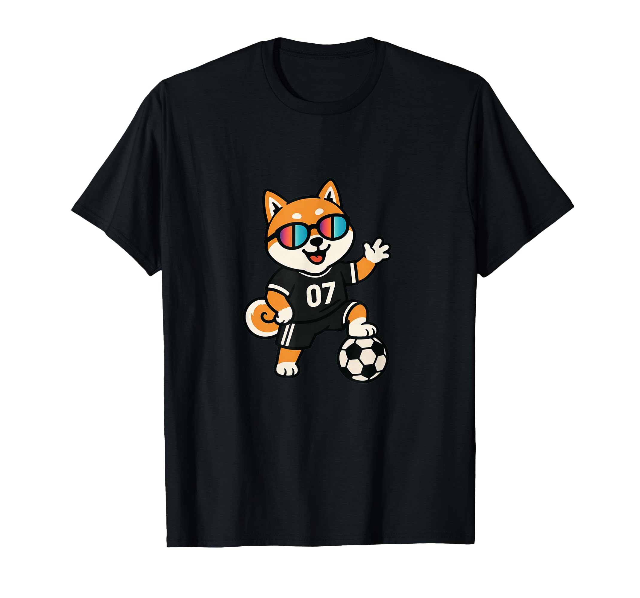 Funny Football Cartoon Puppy Soccer T-Shirt - Streetwear Style for Adults - T-Shirt, Sweatshirt, Hoodie