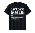 Crazy Lacrosse Goalie Lax Goalkeeper T-Shirt - Custom Art Print Unisex - T-Shirt, Sweatshirt, Hoodie