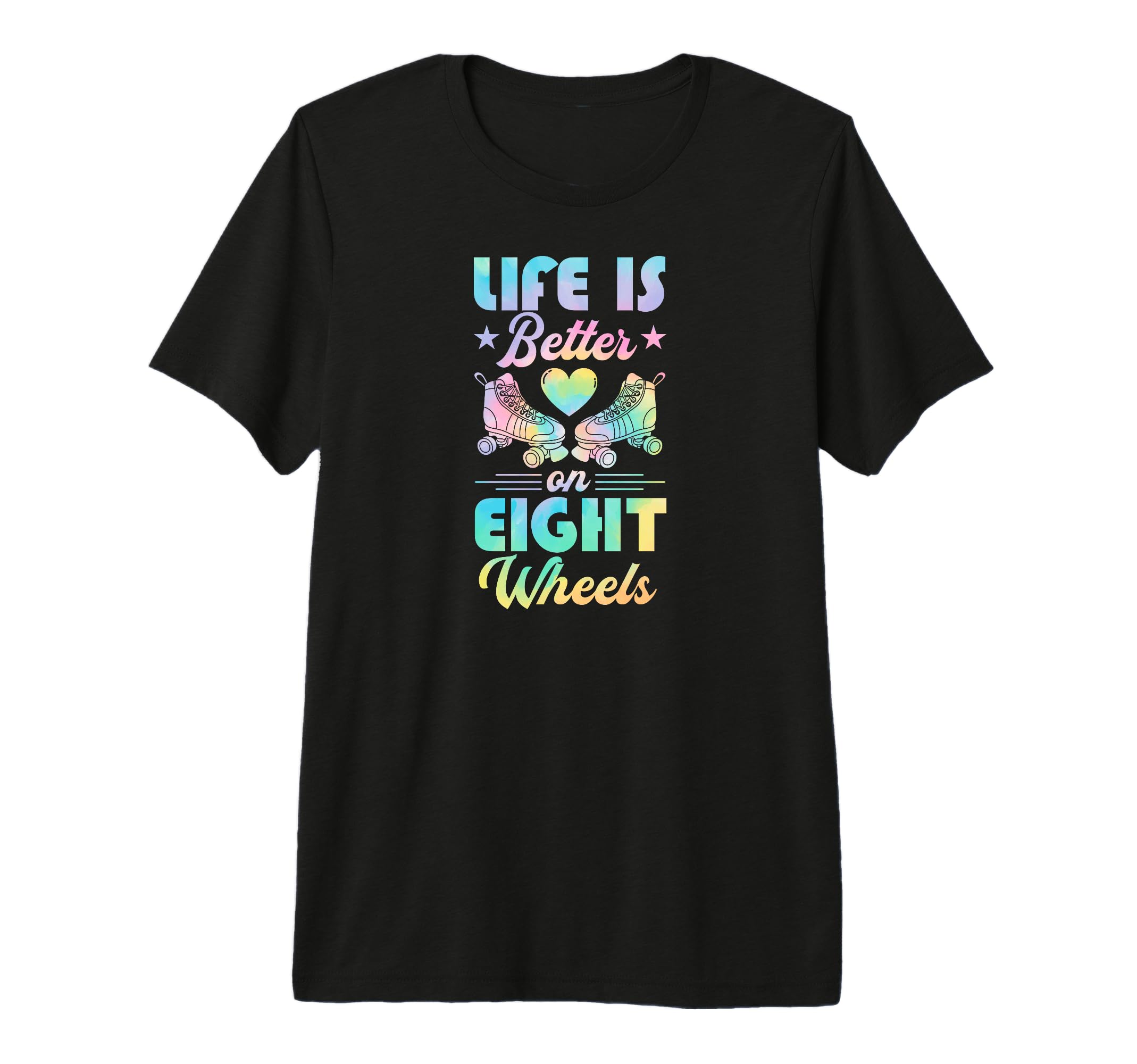 Life Is Better Eight Wheels Tri Blend T-Shirt - Streetwear Style Men Women - T-Shirt, Sweatshirt, Hoodie