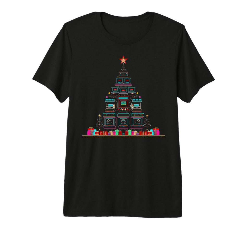 Arcade Games Gaming Tree Tri Blend T-Shirt - Unique Graphic Unisex - T-Shirt, Sweatshirt, Hoodie