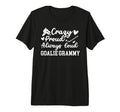 Crazy Proud Hockey Goalie Grammy T-Shirt - Trendy Graphic for Adults - T-Shirt, Sweatshirt, Hoodie