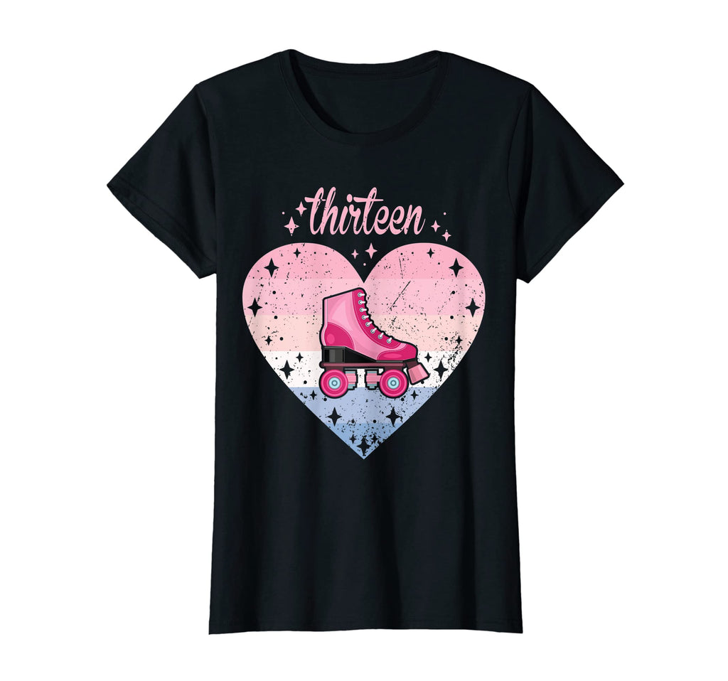 13 Year Old Roller Skating Birthday T-Shirt - Trendy Graphic for Adults - T-Shirt, Sweatshirt, Hoodie