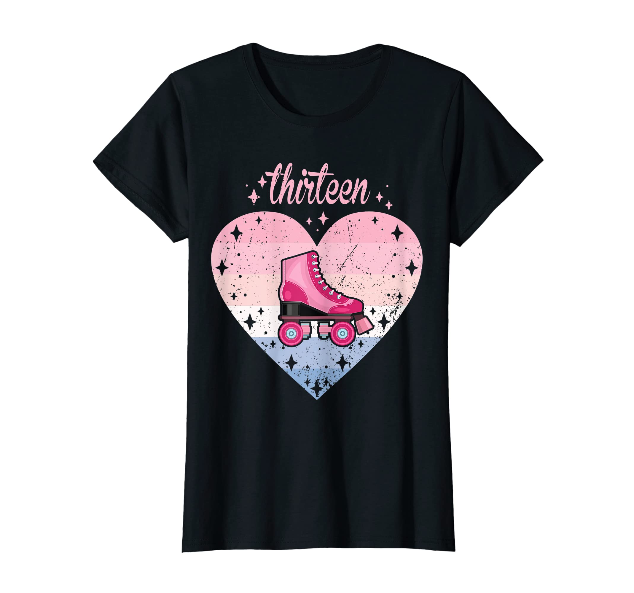 13 Year Old Roller Skating Birthday T-Shirt - Trendy Graphic for Adults - T-Shirt, Sweatshirt, Hoodie