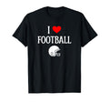 I Love Football I Heart Football T-Shirt - Minimalist Print Men Women - T-Shirt, Sweatshirt, Hoodie