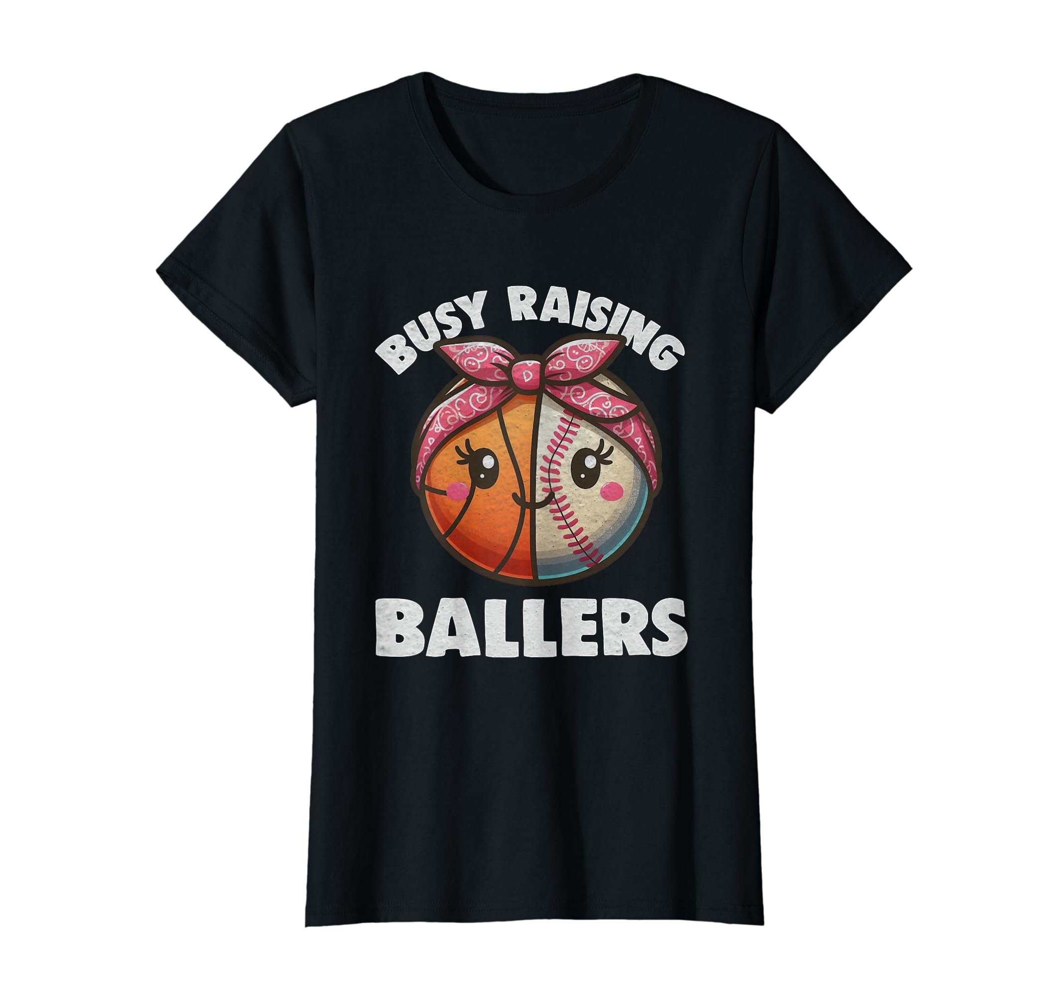 Busy Raising Ballers Baseball T-Shirt - Novelty Apparel for Adults - T-Shirt, Sweatshirt, Hoodie