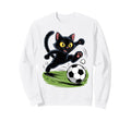 Cat Funny Cat Gang Cat Playing Soccer Sweatshirt - Minimalist Print Unisex - T-Shirt, Sweatshirt, Hoodie